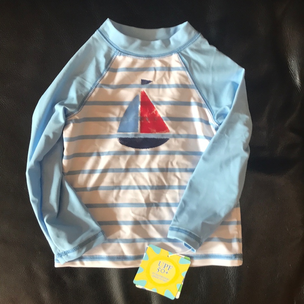 Little me long sleeve rash guard